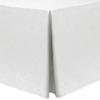 Ultimate Textile -2 Pack- Shantung - Majestic 4 ft. Fitted Tablecloth - Fits 24 x 48-Inch Rectangular Tables, White view 1