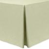 Ultimate Textile -2 Pack- Shantung - Majestic 4 ft. Fitted Tablecloth - Fits 24 x 48-Inch Rectangular Tables, Tan Beige view 1
