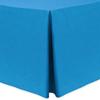 Ultimate Textile -10 Pack- Shantung - Majestic 8 ft. Fitted Tablecloth - Fits 30 x 96-Inch Rectangular Tables - 36" H, Cobalt Blue view 1