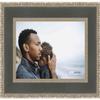 10x13 Distressed/Aged Silver Complete Wood Picture Frame with UV Acrylic Plexiglass, Foam Board Backing & Hardware Included view 1