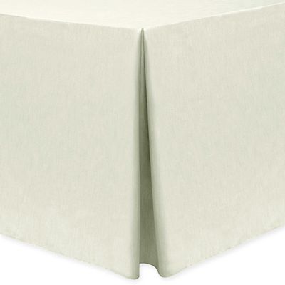Ultimate Textile -2 Pack- Shantung - Majestic 4 ft. Fitted Tablecloth - Fits 24 x 48-Inch Rectangular Tables, Ivory Cream