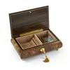 Handcrafted Single Stem Red Rose Musical Jewelry Box - Many Songs to Choose - Tara's Theme view 2