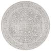 SAFAVIEH Area Rug 5' Round - Reflection Collection - Light Grey & Cream, Non-Shedding & Easy Cleaning, Ideal for Living Room, Bedroom (RFT670C) view 2