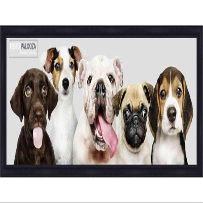 Poster Palooza 12x36 Frame Black Solid Wood Picture Frame | 0.75 Inch Moulding Width | Includes UV Acrylic Plexiglass, Foam Board Backing & Hanging Hardware