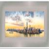 Poster Palooza 10x24 Contemporary Silver Complete Wood Picture Frame with UV Acrylic Plexiglass, Foam Board Backing & Hardware Included view 3
