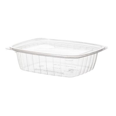 ECO PRODUCTS Compostable 24oz Clear PLA Plastic Hinged Deli Containers, Case of 200, Meal Prep Box, Take Out Box With Lid, PLA Is a Renewable Material Made from Plants, ASTM Compliant, BPI-Certified