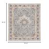 SAFAVIEH Evoke Collection 5'1" x 7'6" Grey/Grey EVK288F Oriental Medallion Distressed Non-Shedding Living Room Bedroom Area Rug view 2