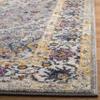 SAFAVIEH Evoke Collection 5'1" x 7'6" Grey/Grey EVK288F Oriental Medallion Distressed Non-Shedding Living Room Bedroom Area Rug view 4