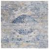 SAFAVIEH Area Rug 8x10 - Madison Collection - Large - Light Grey & Blue, Oriental Medallion Distressed Design, Non-Shedding & Easy Cleaning, Ideal for Living Room, Bedroom, Dining Space (MAD158F) view 3