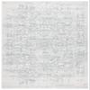 SAFAVIEH Area Rug 8x10 - Madison Collection - Large - Silver & Ivory, Snowflake Medallion Distressed Design, Non-Shedding & Easy Cleaning, Ideal for Living Room, Bedroom, Office, Dining (MAD603G) view 4