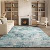 SAFAVIEH Area Rug 8x10 - Madison Collection - Large - Ivory & Blue, Boho Chic Medallion Design, Non-Shedding & Easy Cleaning, Ideal for Living Room, Bedroom, Office, Dining Space (MAD152M) view 1