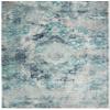 SAFAVIEH Area Rug 8x10 - Madison Collection - Large - Ivory & Blue, Boho Chic Medallion Design, Non-Shedding & Easy Cleaning, Ideal for Living Room, Bedroom, Office, Dining Space (MAD152M) view 3