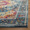 SAFAVIEH Madison Collection Area Rug - 5'3" x 7'6", Teal & Fuchsia, Boho Chic Medallion Design, Non-Shedding & Easy Care, Ideal for High Traffic Areas in Living Room, Bedroom (MAD154L) view 4