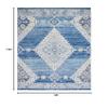 SAFAVIEH Area Rug 8x10 - Madison Collection - Large - Navy & Creme, Diamond Medallion Distressed Design, Non-Shedding & Easy Cleaning, Ideal for Living Room, Bedroom, Office, Dining Space (MAD615N) view 2