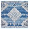 SAFAVIEH Area Rug 8x10 - Madison Collection - Large - Navy & Creme, Diamond Medallion Distressed Design, Non-Shedding & Easy Cleaning, Ideal for Living Room, Bedroom, Office, Dining Space (MAD615N) view 3