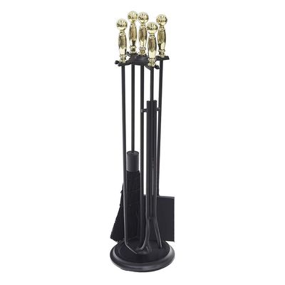 Minuteman International Fireplace Tool Set, Brass