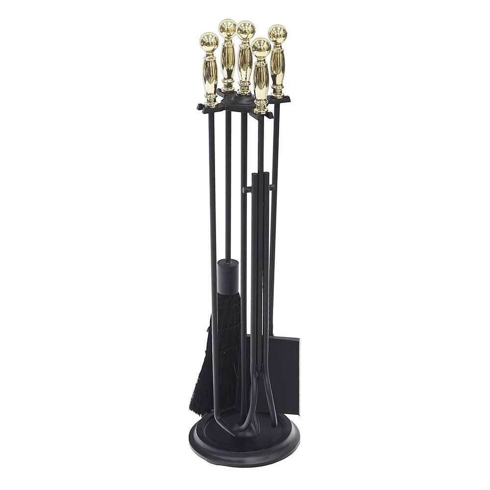 Minuteman International Fireplace Tool Set, Brass