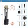 Minuteman International Fireplace Tool Set, Brass view 2