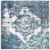 SAFAVIEH Area Rug 8x10 - Classic Vintage Collection - Large - Navy & Ivory, Medallion Distressed Design, Non-Shedding & Easy Cleaning, Ideal for Living Room, Bedroom, Office, Dining Space (CLV703N) view 3