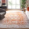 SAFAVIEH Area Rug 8x10 - Madison Collection - Large - Orange & Ivory, Snowflake Medallion Distressed Design, Non-Shedding & Easy Cleaning, Ideal for Living Room, Bedroom, Office, Dining (MAD603P) view 1
