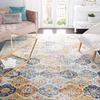 SAFAVIEH Madison Collection Area Rug - 11' Square, Cream & Multi, Boho Chic Distressed Design, Non-Shedding & Easy Care, Ideal for High Traffic Areas in Living Room, Bedroom (MAD611B) view 1