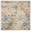 SAFAVIEH Madison Collection Area Rug - 11' Square, Cream & Multi, Boho Chic Distressed Design, Non-Shedding & Easy Care, Ideal for High Traffic Areas in Living Room, Bedroom (MAD611B) view 3