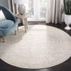 SAFAVIEH Reflection Collection Area Rug - 6'7" Round, Cream & Ivory, Non-Shedding & Easy Cleaning, Ideal for Living Room, Bedroom (RFT665D) view 1