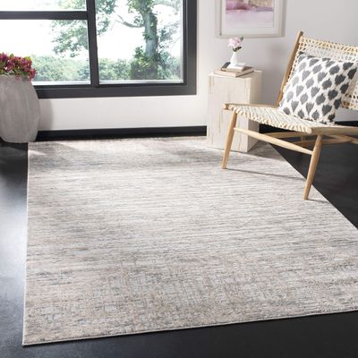 SAFAVIEH Area Rug 8x10 - Invista Collection - Large - Cream & Grey, Modern Abstract Design, Non-Shedding & Easy Cleaning, Ideal for Living Room, Bedroom, Office, Dining Space (INV436A)