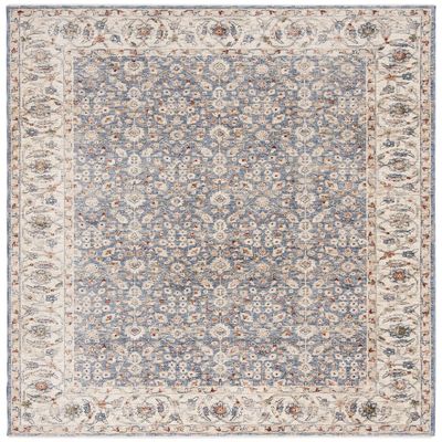 SAFAVIEH Heirloom Collection Accent Rug - 3' x 5', Ivory & Blue, Traditional Oriental Design, Non-Shedding & Easy Care, Ideal for High Traffic Areas in Entryway, Living Room, Bedroom (HRL701A)