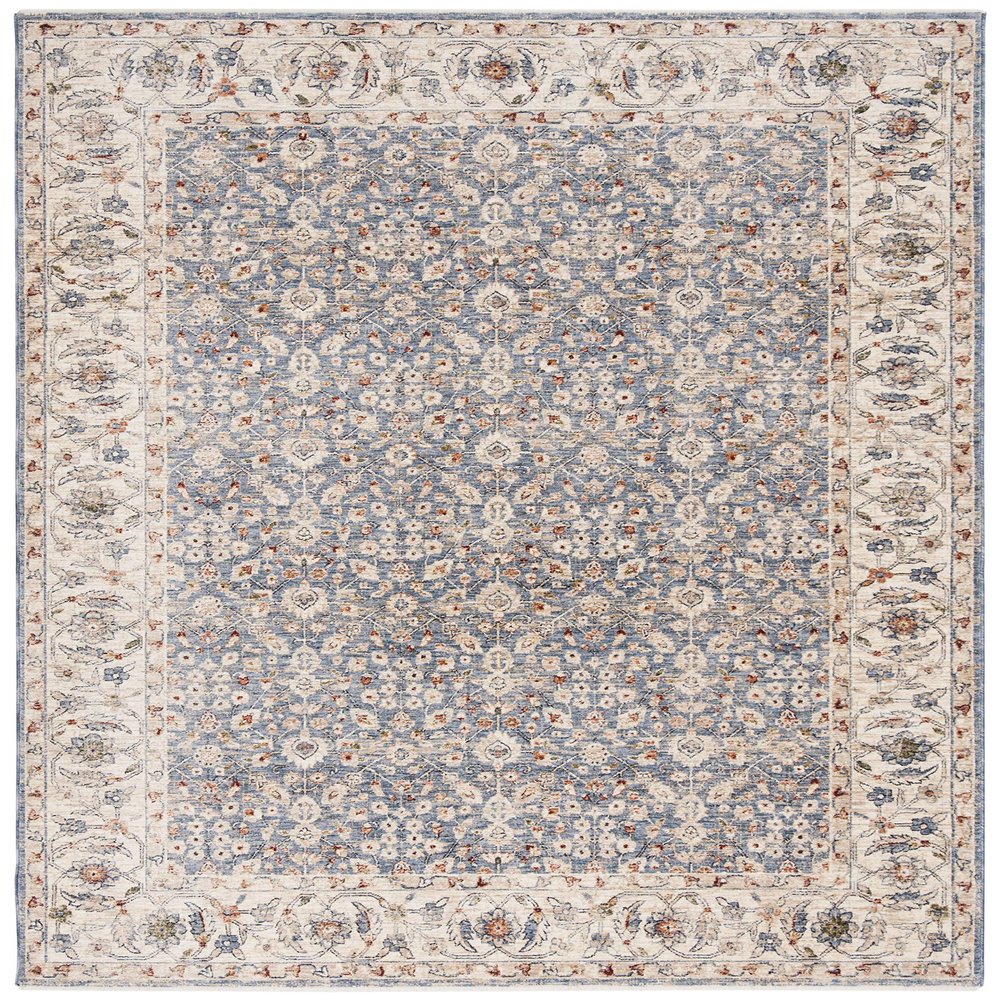 SAFAVIEH Heirloom Collection Accent Rug - 3' x 5', Ivory & Blue, Traditional Oriental Design, Non-Shedding & Easy Care, Ideal for High Traffic Areas in Entryway, Living Room, Bedroom (HRL701A)