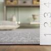 SAFAVIEH Area Rug 10x14 - Reflection Collection - Large - Light Grey & Cream, Non-Shedding & Easy Cleaning, Ideal for Living Room, Bedroom (RFT670C) view 4