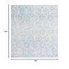 SAFAVIEH Area Rug 8x10 - Madison Collection - Large - Cream & Turquoise, Glam Ogee Trellis Distressed Design, Non-Shedding & Easy Cleaning, Ideal for Living Room, Bedroom, Dining Space (MAD604E) view 2