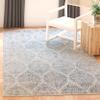 SAFAVIEH Area Rug 8x10 - Madison Collection - Large - Cream & Turquoise, Glam Ogee Trellis Distressed Design, Non-Shedding & Easy Cleaning, Ideal for Living Room, Bedroom, Dining Space (MAD604E) view 3