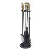 Minuteman International Fireplace Tool Set, Brass view 1