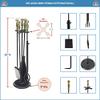 Minuteman International Fireplace Tool Set, Brass view 2