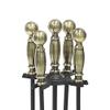 Minuteman International Fireplace Tool Set, Brass view 4