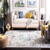 SAFAVIEH Area Rug 8x10 - Madison Collection - Large - Turquoise & Ivory, Snowflake Medallion Distressed Design, Non-Shedding & Easy Cleaning, Ideal for Living Room, Bedroom, Dining Space (MAD603K) view 3