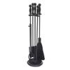 Minuteman International Fireplace Tool Set, Black view 1