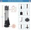 Minuteman International Fireplace Tool Set, Black view 2