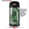 Skin Decal Wrap for Thermos Funtainer 16oz Bottle HEX Mesh Camo 01 Green (BOTTLE NOT INCLUDED) by WraptorSkinz view 2