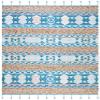 SAFAVIEH Saffron Collection 8' x 10' Blue / Taupe SFN107M Handmade Moroccan Boho Tassel Wool Area Rug view 2
