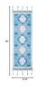 SAFAVIEH Saffron Collection 2'3" x 8' Turquoise / Blue SFN103K Handmade Moroccan Boho Tassel Wool Runner Rug view 2