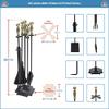Minuteman International Carlisle Fireplace Tool Set, Antique Brass view 2