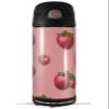 Skin Decal Wrap for Thermos Funtainer 16oz Bottle Strawberries on Pink (BOTTLE NOT INCLUDED) by WraptorSkinz view 1