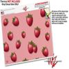 Skin Decal Wrap for Thermos Funtainer 16oz Bottle Strawberries on Pink (BOTTLE NOT INCLUDED) by WraptorSkinz view 3