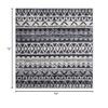 SAFAVIEH Adirondack Collection Area Rug - 6' Square, Ivory & Navy, Moroccan Boho Distressed Design, Non-Shedding & Easy Care, Ideal for High Traffic Areas in Living Room, Bedroom (ADR119M) view 2