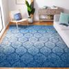 SAFAVIEH Area Rug 8x10 - Madison Collection - Large - Navy & Blue, Glam Ogee Trellis Distressed Design, Non-Shedding & Easy Cleaning, Ideal for Living Room, Bedroom, Office, Dining Space (MAD604N) view 1