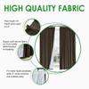 TWOPAGES 52 W x 102 L Pinch Pleat Curtain Room Darkening Velvet Curtain Drapery Panel for Traverse Rod or Track, Living Room Bedroom Meetingroom Club Theater Patio Door (1 Panel), Chocolate view 4