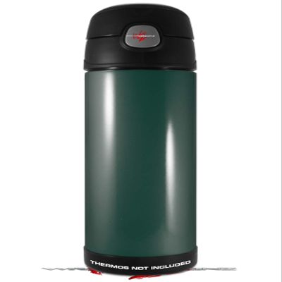 Skin Decal Wrap for Thermos Funtainer 16oz Bottle Solids Collection Hunter Green (BOTTLE NOT INCLUDED) by WraptorSkinz