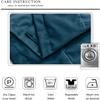 TWOPAGES 52 W x 102 L Pinch Pleat Curtain Room Darkening Velvet Curtain Drapery Panel for Traverse Rod or Track, Living Room Bedroom Meetingroom Club Theater Patio Door (1 Panel), Midnight Blue view 3
